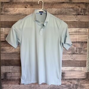 Stitch Golf Mens Polo Shirt Large Blue Striped Classic Performance Preppy